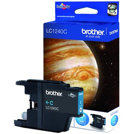 LC1240C Brother Tintenpatrone Cyan (600 Seiten nach ISO Standard 24711) Produktbild front M