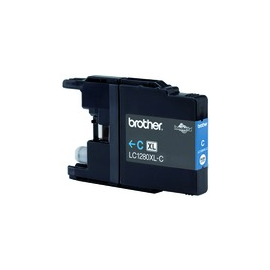LC1280XLC Brother Tintenpatrone Cyan (1.200 Seiten nach ISO Standard 24711) Produktbild front M