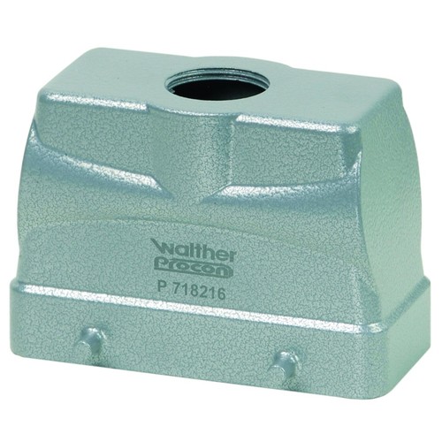 P71821600 Walther Procon Tüllengehäuse B16 gerade 2xM25 Höhe 65 mm IP65 Produktbild Front View L