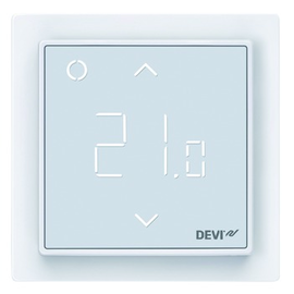 140F1140 Devi Devireg Smart Design Uhren thermostat m.AppSteuerung RAL9016 Produktbild