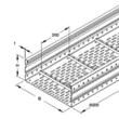 315703 Niedax WRL 200.200 Weitspannkabelrinne, 200x200x6000 mm, t Produktbild