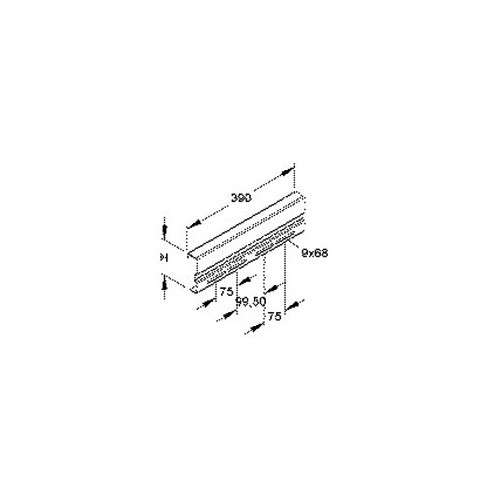340132 Niedax WSV 105.390 E3 Stoßstellenverbinder, 106,5x390 mm für Produktbild Front View L
