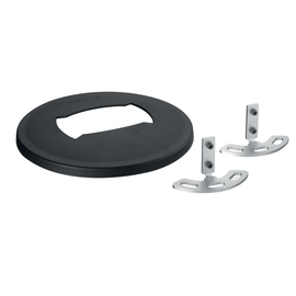 PFA9103 Vogels Floor plate large Black Produktbild front M