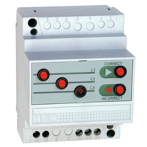 AN9B1 IME Drehfeldrichtungsanzeiger D4SE 100...440V, Hutschiene b=70mm Produktbild Front View L
