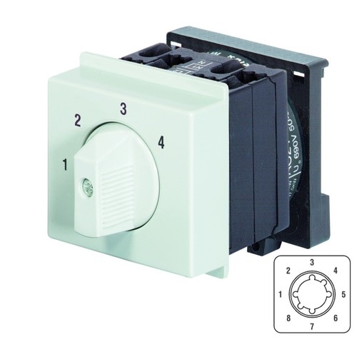 M10H SMA ST82 Benedict Stufenschalter 2 polig ohne Nullstellung, 8 Stufen 1-2-3 Produktbild Front View L
