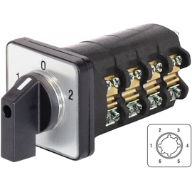 N200 E ST61+G2 Benedict Stufenschalter 1 polig ohne Nullstellung, 6 Stufen 1-2-3 Produktbild front M