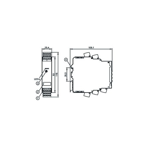 DL0203 IFM Electronic Auswertesysteme und Netzteile Produktbild Front View L