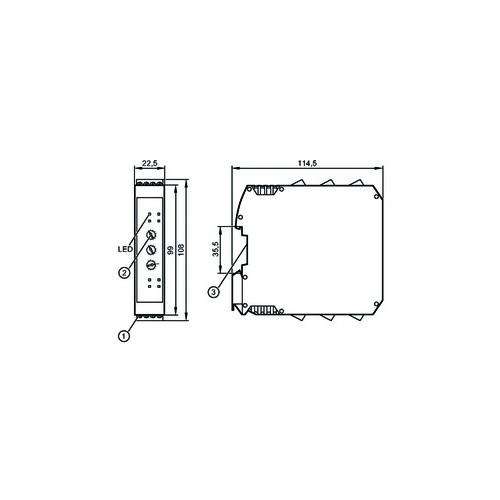 DU110S IFM Electronic Auswertesysteme und Netzteile Produktbild Front View L