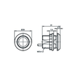 KT5111 IFM Kapazitiver Leuchttaster KTMDF-KGRBPKG/2M Produktbild