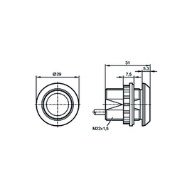 KT5111 IFM Kapazitiver Leuchttaster KTMDF-KGRBPKG/2M Produktbild