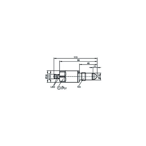 LMT191 IFM Electronic Füllstandsensoren Produktbild Front View L