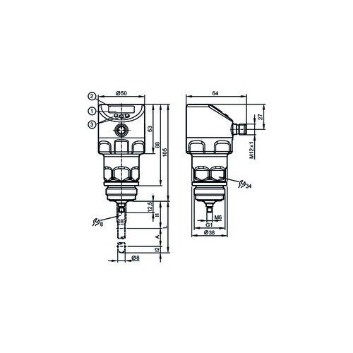 LR2750 IFM Electronic Füllstandsensoren Produktbild Front View L