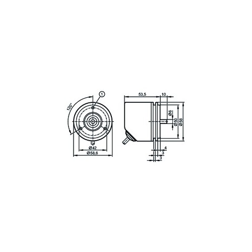 RU3500 IFM Electronic Drehgeber Produktbild Front View L