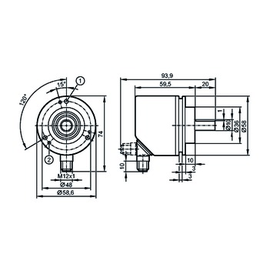 RV3100 IFM Electronic Drehgeber Produktbild