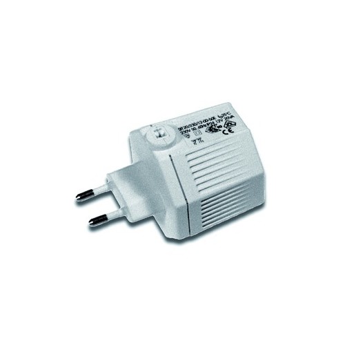 991104 Vossloh-Schwabe Stecker Transformator 20 W, weiß Produktbild Front View L