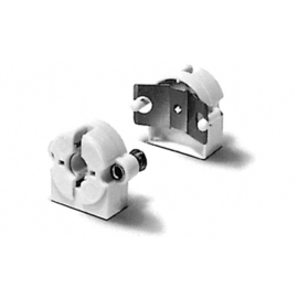 101674 Vossloh-Schwabe Einbaufassung, G13, PBT GF, weiß Produktbild front M