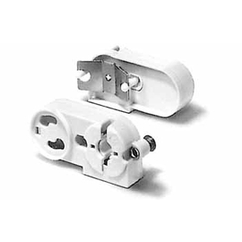 101712 Vossloh-Schwabe Einbaufassung, G13, PC, weiß Produktbild front M