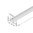 039401 Niedax 2971/2 ALO Schiene, C Profil SW 16 mm, 30x15x2000 mm, t=2,0 m Produktbild