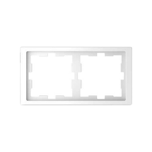 MEG4020-6535 Merten D-Life Rahmen, 2fach Lotosweiß Produktbild Front View L