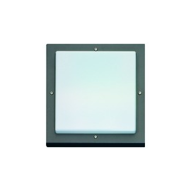 4155241 Eltropa Bassi Wand/Deckenleuchte IP65 1xE27 max.23W 240x240mm graphit Produktbild