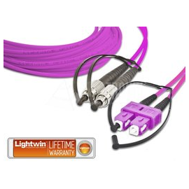 TR00945 Lightwin LDP 50 FC SC 5.0 OM4 FD Lightwin High Quality Duplex LWL Patchk Produktbild