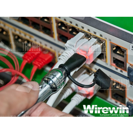 TR01138 Wirewin PKL PIMF KAT6A 10.0 WS LED Patchkabel   WIREWIN   RJ45 PIMF KA Produktbild