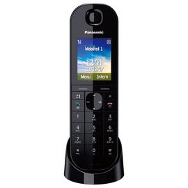 KX-TGQ400GB Panasonic IP Telefon schwarz Produktbild