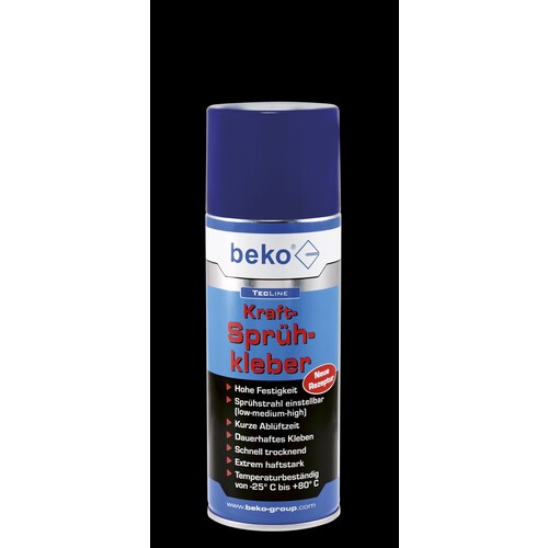 260 1 400 Beko TecLine Kraft Sprühkleber 400 ml, Düse verstellbar Produktbild Front View L