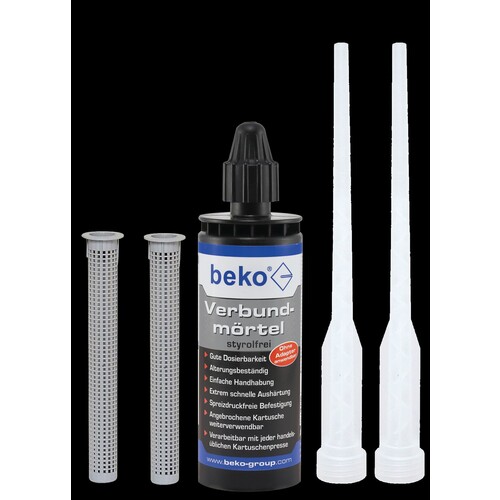 270 154 Beko beko Verbundmörtel Siebhülsen SET: 1 x VBM 165 ml, 2 x Zwa Produktbild Front View L