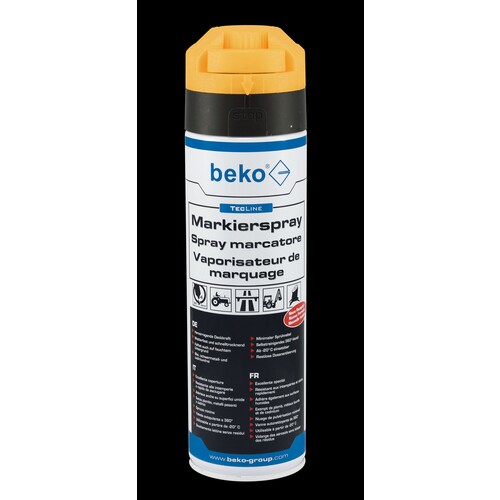 294 7 500 Beko TecLine Markierspray 500 ml LEUCHTORANGE Produktbild Front View L