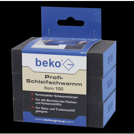 902 013 060 Beko Profi Schleifschwamm 3er Set, Korn 60 DE/IT/FR/PL/EN Produktbild front M