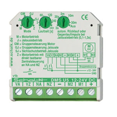 dmsu5k Schalk AUF/ZU Steuerung 12 24VDC 2 Schließer UP Produktbild Front View L