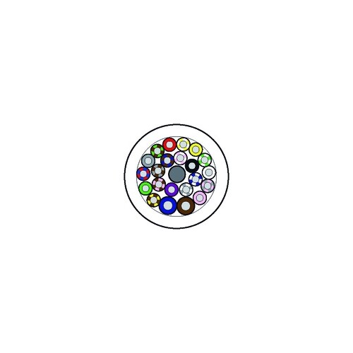 8000-00000-4115000 Murrelektronik 50m Vert.Ltg. PUR OB 20x0,34+2x0,75 Produktbild Front View L