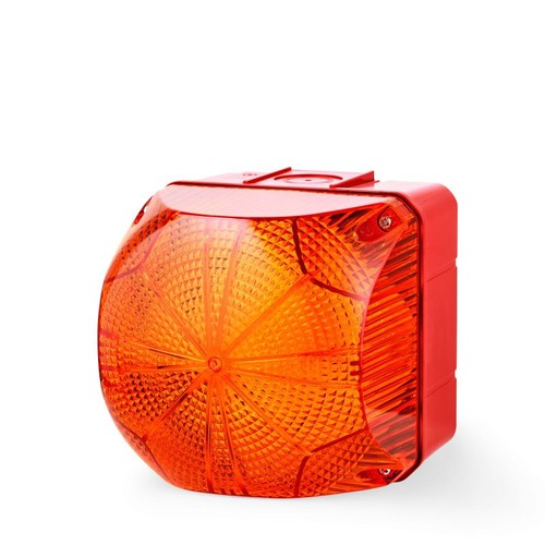 874561313 Auer QFS Blitzleuchte Größe 1 230/240 V AC, orange Gehäuse rot Produktbild Front View L