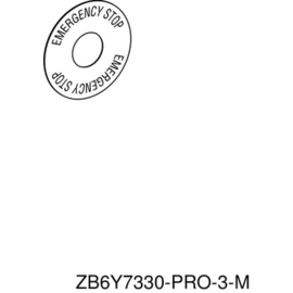 ZB6Y7330 Schneider E. SCHILD D=45MM EN EMERGENCY STOP Produktbild