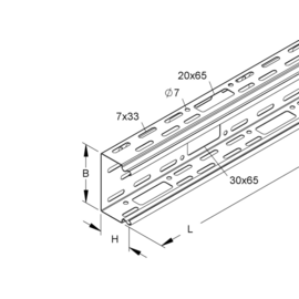 532209 Niedax LI 60.200 Industriekanal ohne Deckel, 60x200x2000 mm Produktbild