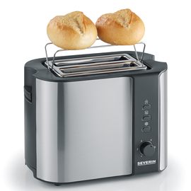 258900 Severin AT 2589 Automatik Toaster 2Scheiben Edelstahl/Schwarz 800W Produktbild