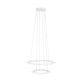 39273 Eglo HL/ 1x33,5W 3700lm Ø600 ALUMINIUM WEISSPENAFORTE Produktbild front M