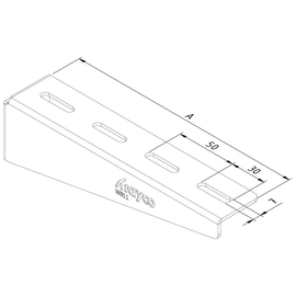 15091 Trayco WB11-0300-PG Wandausleger 300 Sendzimirverzinkt Produktbild