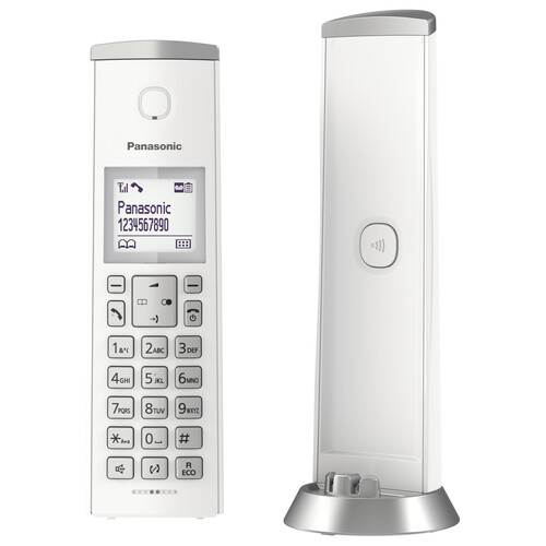KX-TGK220GW Panasonic Telefon Avantgarde Design, Schnurlos, Wecker, A Produktbild Front View L