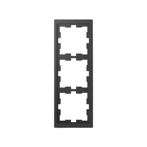 MEG4030-6534 Merten D Life Rahmen, 3fach, Anthrazit Produktbild Front View L