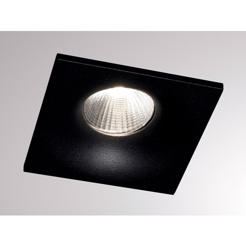 472-0270790403006 Tecnico IVY SQUARE LED EB STRAHLER schwarz matt RAL 9005 LED 7W Produktbild Front View L