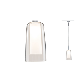 94998 Paulmann URail LED Pendulum Arido II 1x5W GU10 Chrom matt/Klar/Satin 230V Produktbild