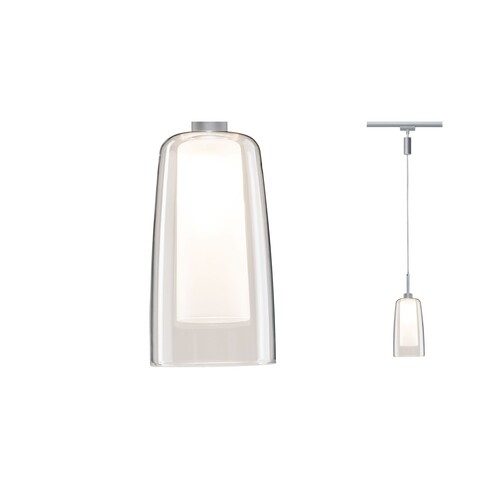 94998 Paulmann URail LED Pendulum Arido II 1x5W GU10 Chrom matt/Klar/Satin 230V Produktbild