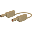 28.0126-10027 Multi-Contact SLK410-E/SIL 4mm Sicherheitsmessleitung 100cm braun Produktbild front S