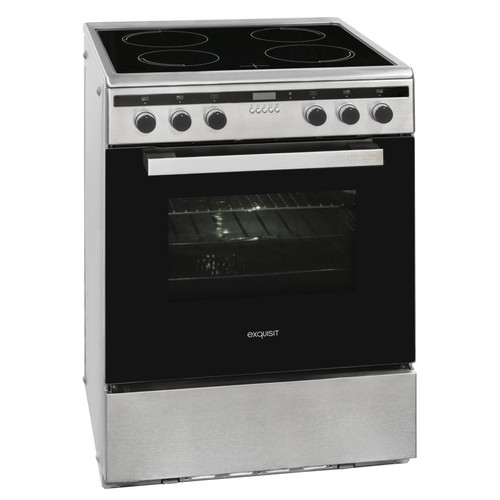 0480041 Exquisit EHI 60-3 Inox A Elektro Standherd H85xB59,5xT65cm Produktbild