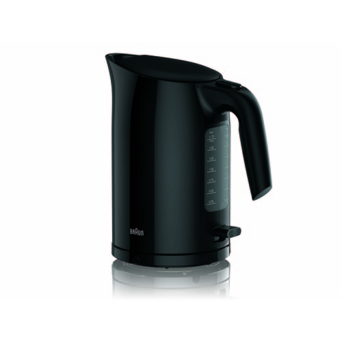 0X21010007 Braun WK3100BK Wasserkocher 1,7 Liter PurEase schwarz Produktbild Front View L