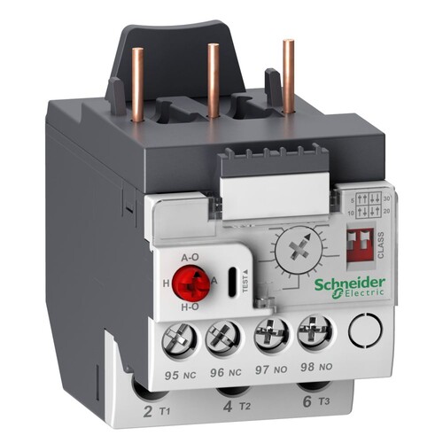 LR9D08 Schneider E. ELEKTRONISCHES THERMORELAIS 1.6-8.0A Produktbild Front View L