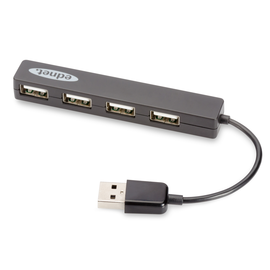 ED-85040 Ednet USB Hub  4PORT MINI USB 2.0 USB Power, schwarz Produktbild