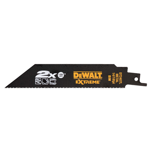 DT2407L-QZ DeWalt DT2407L Saebelsaegeblatt BIM Metall 152mm 5Stk Produktbild Front View L